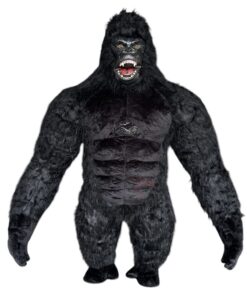 Black Gorila inflitable furr mascot
